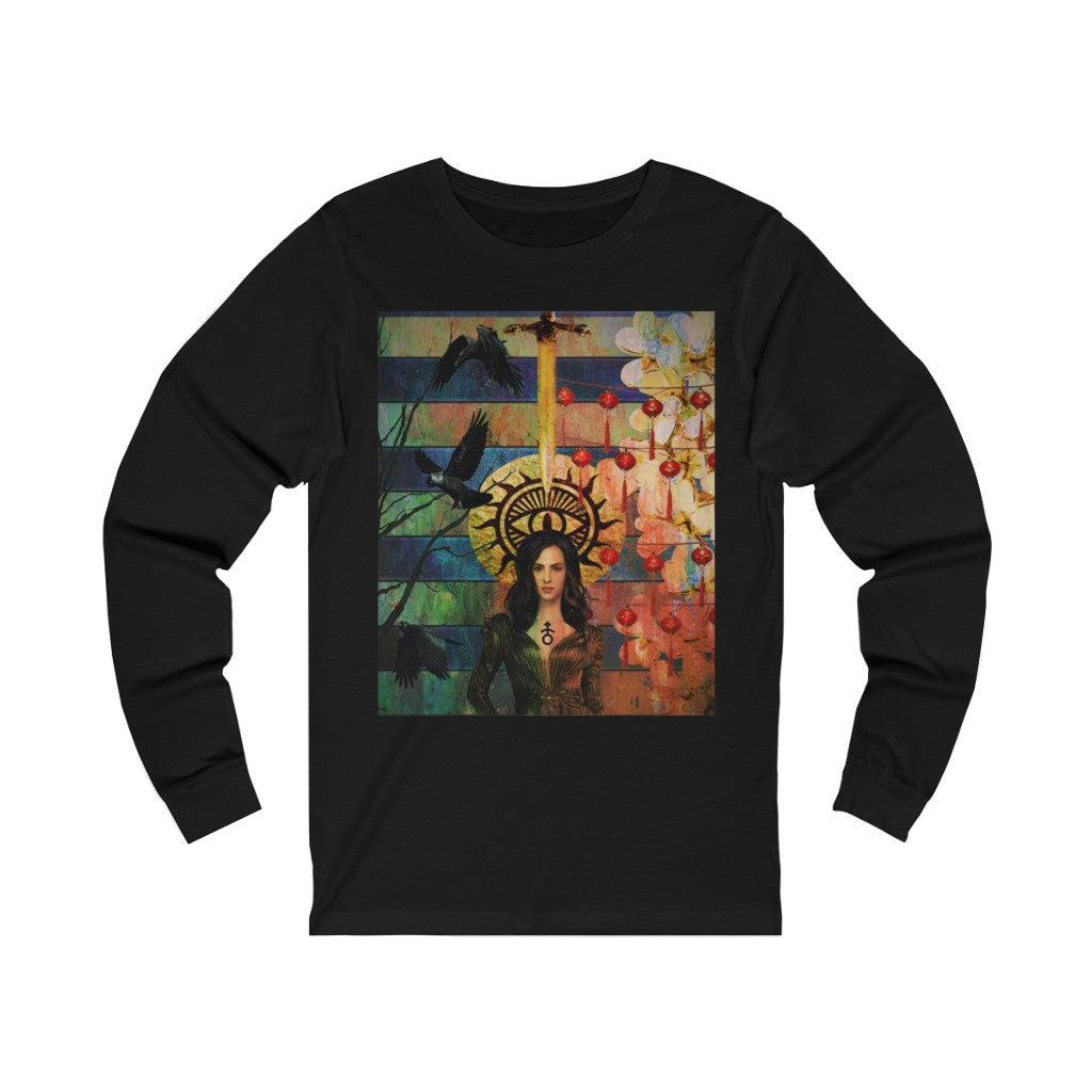 Ace of Swords - Unisex Jersey Long Sleeve Tee image 2