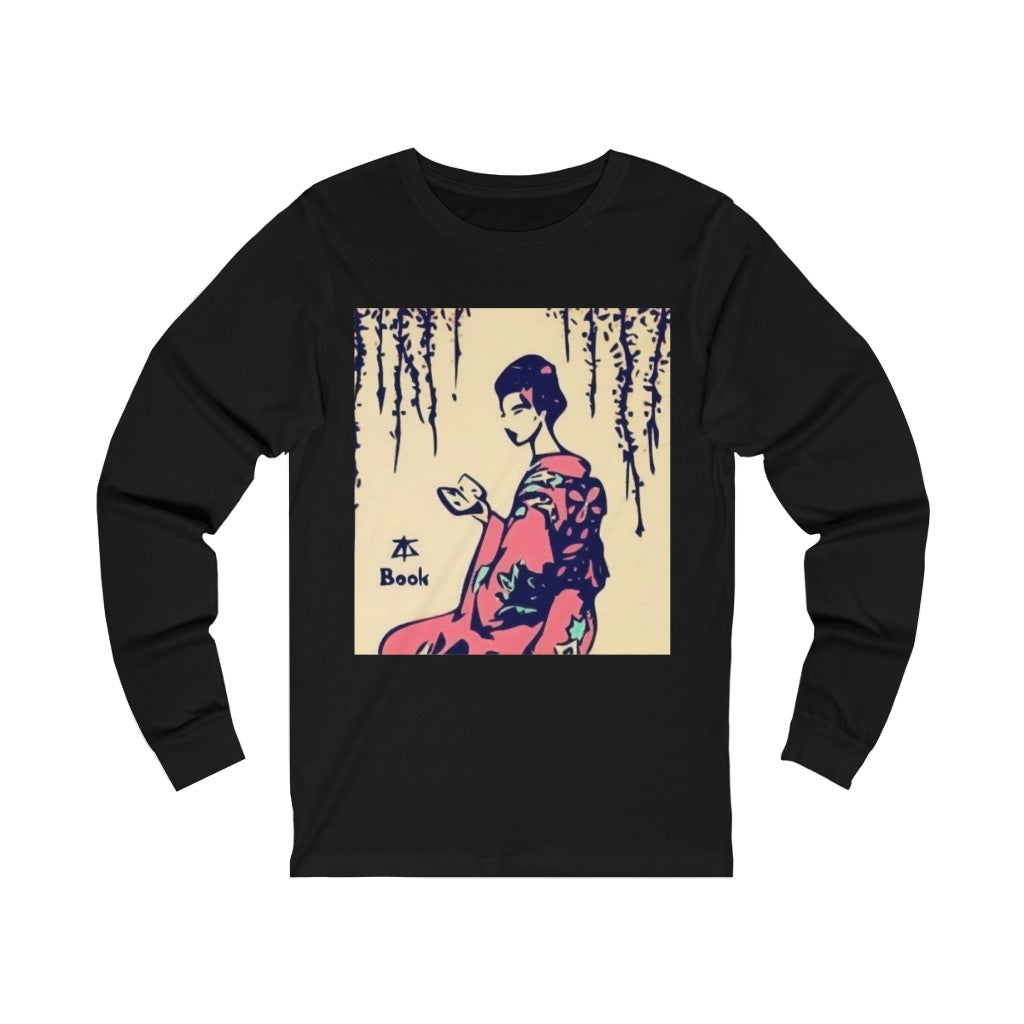 Book (Ink) - Unisex Jersey Long Sleeve Tee image 2